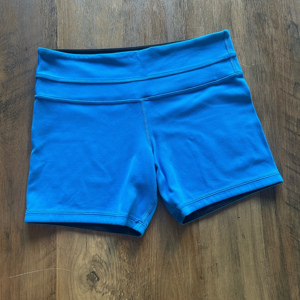 Lululemon Vibrant Blue Bike Shorts